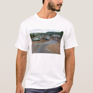 Camiseta Marea baja en la Bahía de Fundy en St. Martins, Nu