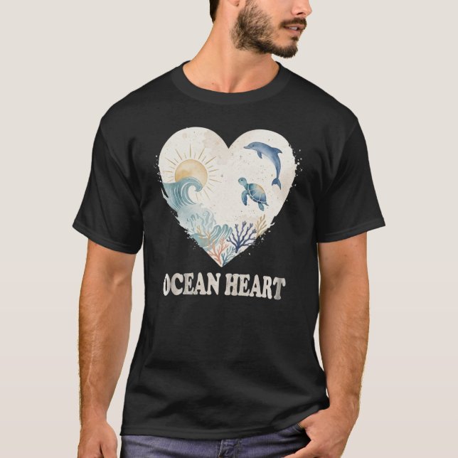 Camiseta Marea de Corazón de Coral (Anverso)