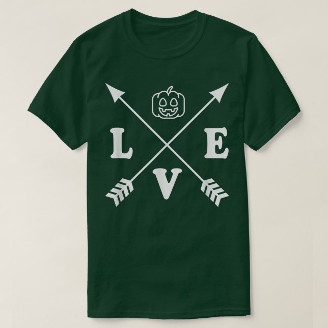 Camiseta Marea de flecha de Halloween con estilo Minimalist (Diseño del anverso)