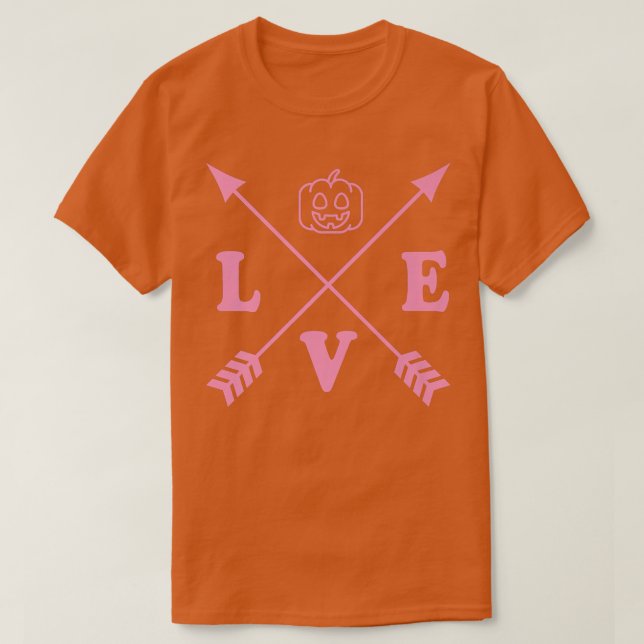 Camiseta Marea de flecha de Halloween con estilo Minimalist (Diseño del anverso)