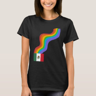 Camiseta Marea de México Wavy Rainbow ROYGBIV Orgullo en Mé
