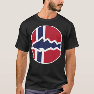 Camiseta Marea nacional noruega del bacalao del Atlántico