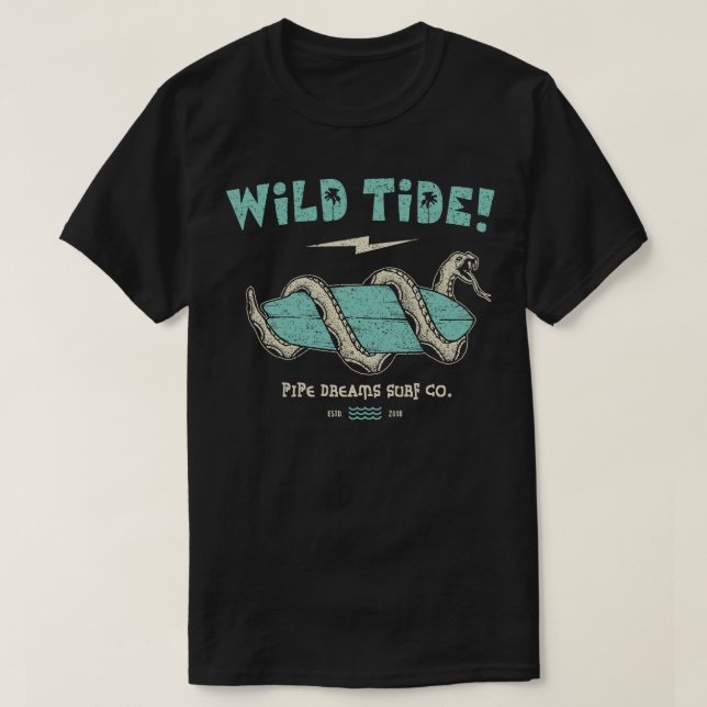 Camiseta Marea salvaje (Diseño del anverso)