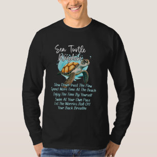 Camiseta Marea Turtle Wisdom Vida Marina Vida salvaje Océan