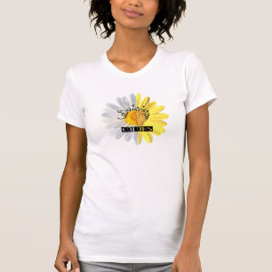Camiseta mareas de camisetas, colores blanco y amarillo