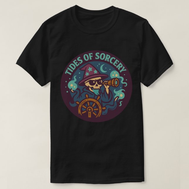 Camiseta Mareas de Magia Cráneo Mágico (Diseño del anverso)