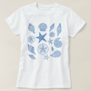 Camiseta Marejadas de nivel mínimo costero de la línea de p