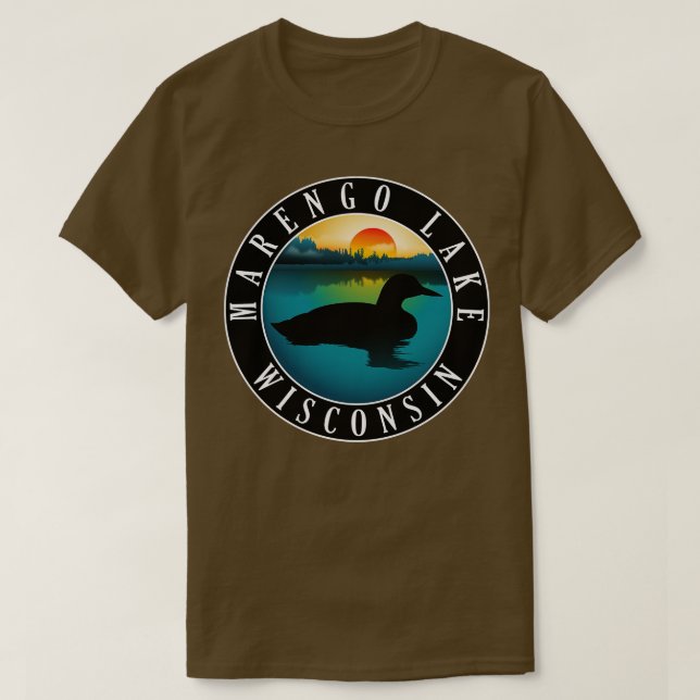 Camiseta Marengo Lake Wisconsin Loon (Diseño del anverso)