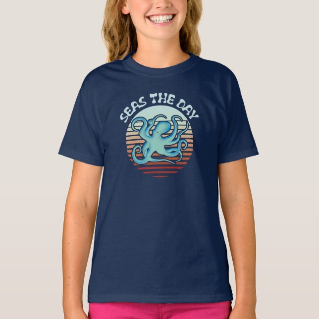 Camiseta Mares El Día | Octopus de Summer Vibes (Anverso)