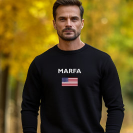 Camiseta Marfa Texas Estados Unidos Bandera estadounidense 