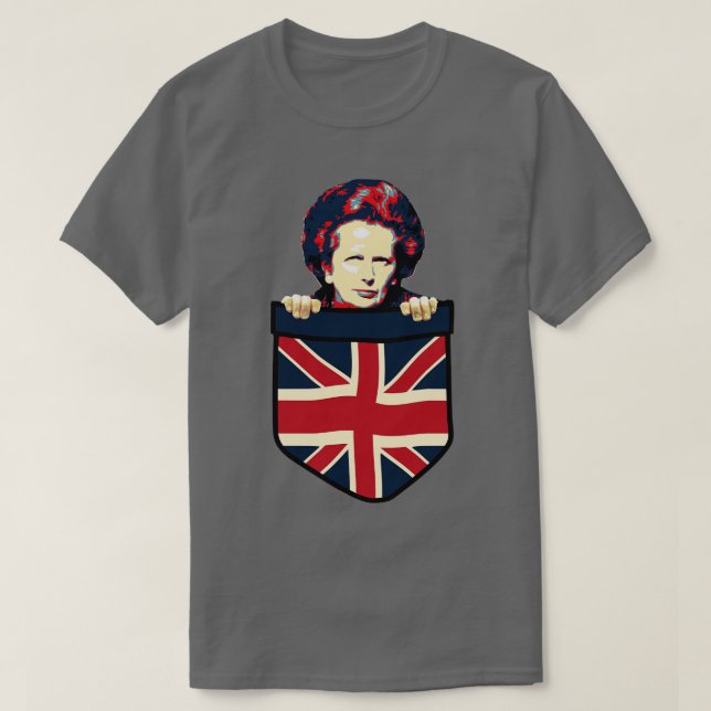 Camiseta Margaret Thatcher Chest Pocket (Diseño del anverso)