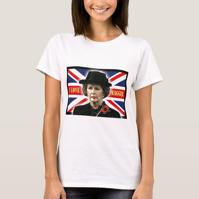 Camiseta Margaret Thatcher me encanta Maggie (Anverso)