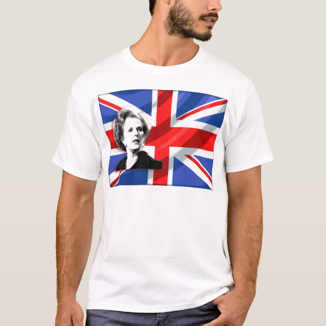 Camiseta Margaret Thatcher Union Jack (Anverso)