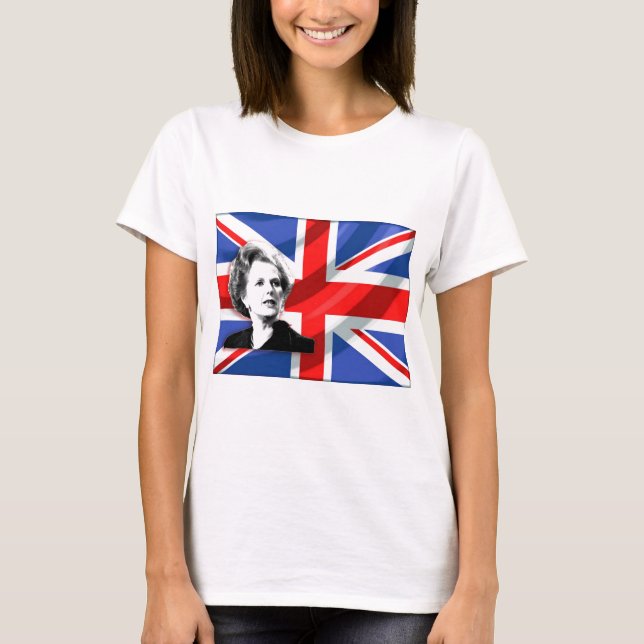 Camiseta Margaret Thatcher Union Jack (Anverso)
