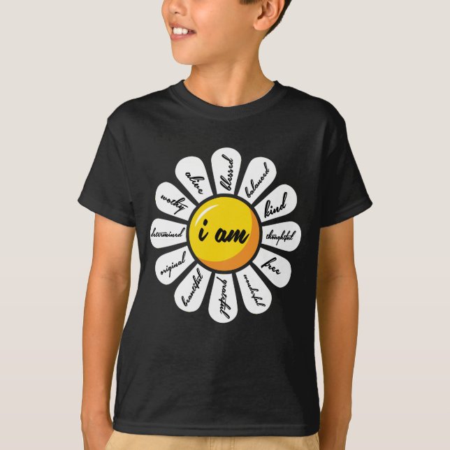 Camiseta Margarita - afirmación del positivo de la flor (Anverso)