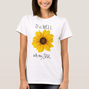 Camiseta Margarita Amarilla Está Bien Con Mi Alma Inspirado