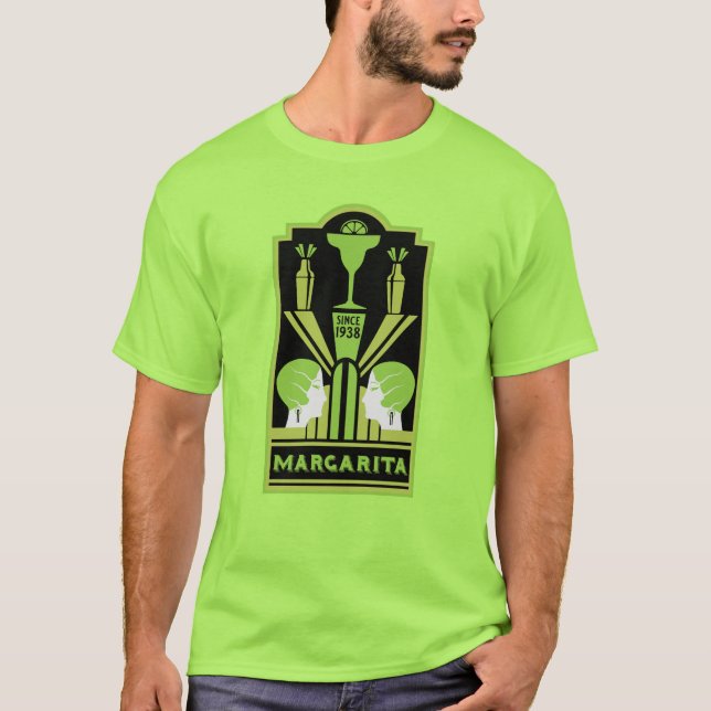 Camiseta Margarita Art Deco Cocktail (Anverso)