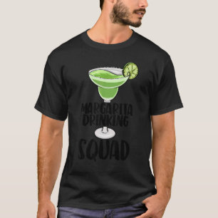 Camiseta Margarita Bebiendo Escuadrón Hombres Fiesta Cóctel