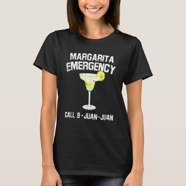 Camiseta Margarita Emergencia Mexicana Fiesta Cinco De Mayo (Anverso)