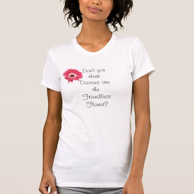 Camiseta Margarita: La flor más amistosa (Anverso)