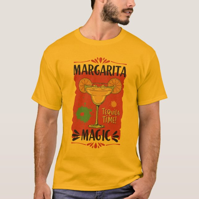 Camiseta Margarita Magic - Audaz "Tequila Time" Gráfico (Anverso)