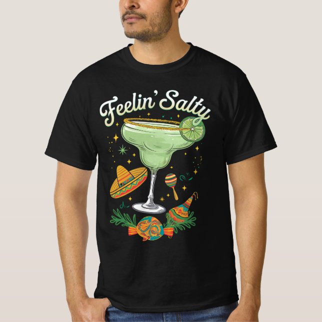 Camiseta Margarita Salada Divertida Cinco De Mayo (Anverso)