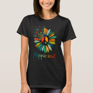 Camiseta Margarita signo de paz alma hippie flor 1