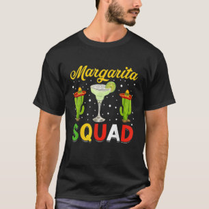 Camiseta Margarita Squad Gorra Mexicano Feliz Cinco De Mayo