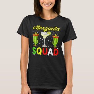 Camiseta Margarita Squad Gorra Mexicano Feliz Cinco De Mayo