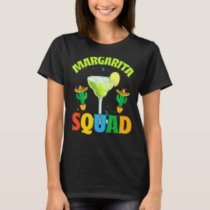 Camiseta Margarita Squad Sombrero Cactus México Cinco De M