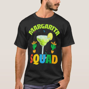 Camiseta Margarita Squad Sombrero Cactus México Cinco De M
