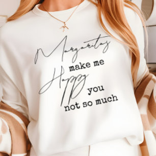 Camiseta Margaritas de moda me hacen feliz no tanto