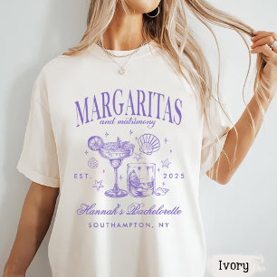 Camiseta Margaritas Modernas Retro y Matrimonio Rayado Bach