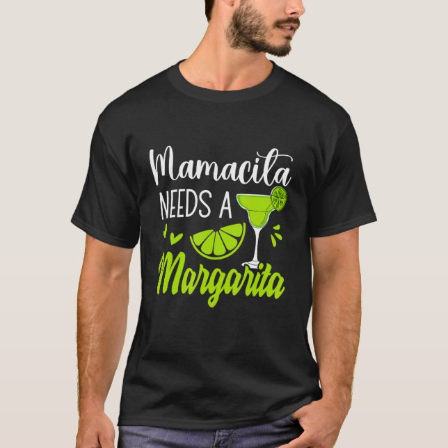 Camiseta Margaritas Senoritas Mamacita Needs A Margarita Cu (Anverso)