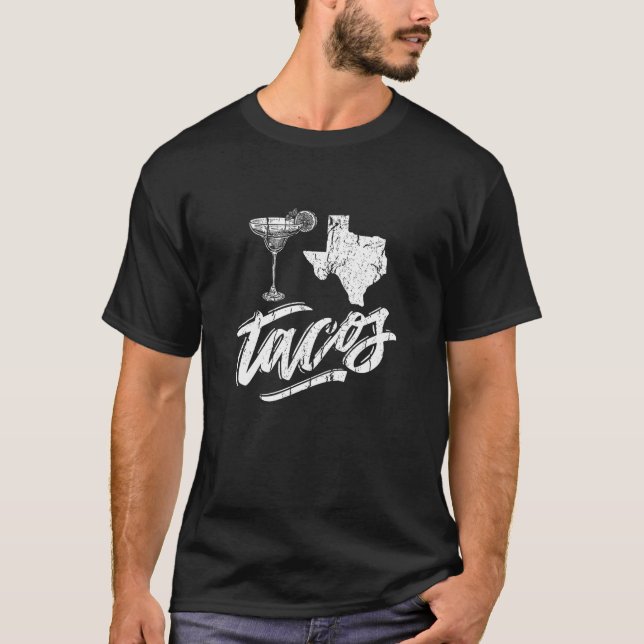 Camiseta Margaritas Tacos Texas Orgullo Taco (Anverso)