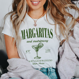 Camiseta Margaritas Y Bachelorette Personalizada De Matrimo