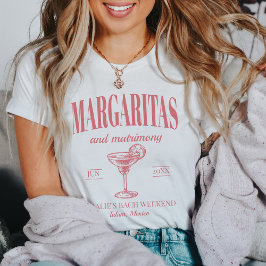 Camiseta Margaritas Y Bachelorette Personalizada De Matrimo