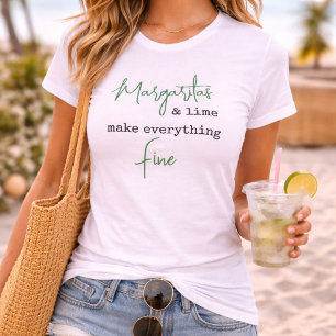 Camiseta Margaritas y Lima Hacen que Todo Sea Divertido Div