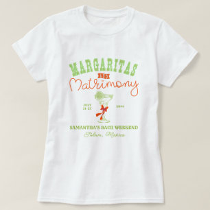 Camiseta Margaritas y Matrimonio Tulum Despedida de Soltera