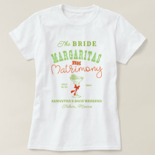 Camiseta Margaritas y Matrimonio Tulum Despedida de Soltera
