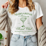 Camiseta Margaritas y Matrimony Bachelorette<br><div class="desc">¡Prepárate para celebrar a la futura novia con un fin de semana inolvidable! Presentamos nuestro diseño de fin de semana de soltera "Margaritas & Matrimony", creado para hacer cada momento de su celebración tan especial como la propia novia. Esta elegante colección cuenta con un ilustracion pintado a mano verde de...</div>