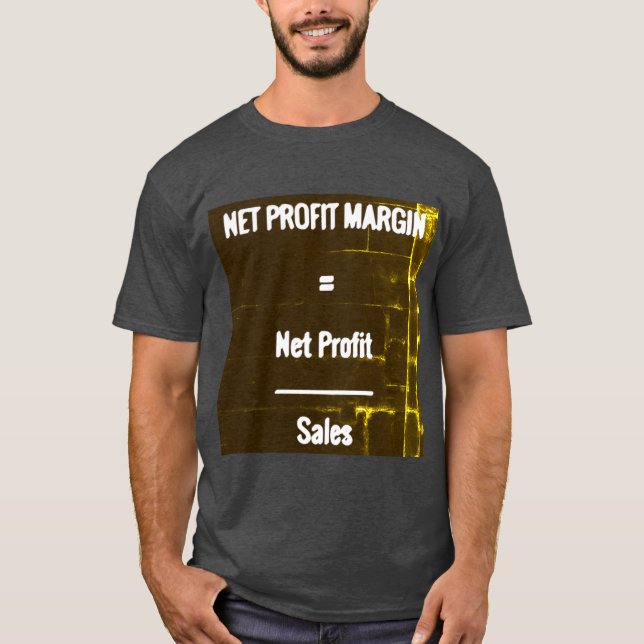 Camiseta "Margen de beneficio neto " (Anverso)