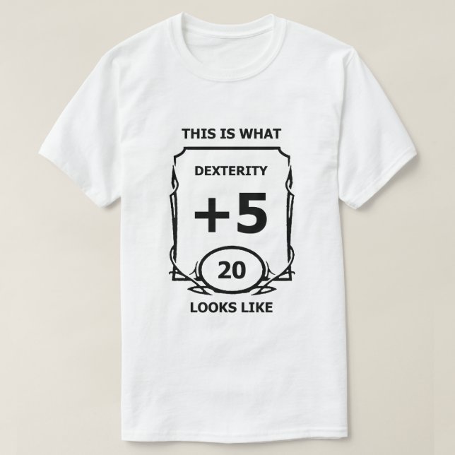 Camiseta Márgenes y dragones Dexterity T Shirt (Diseño del anverso)
