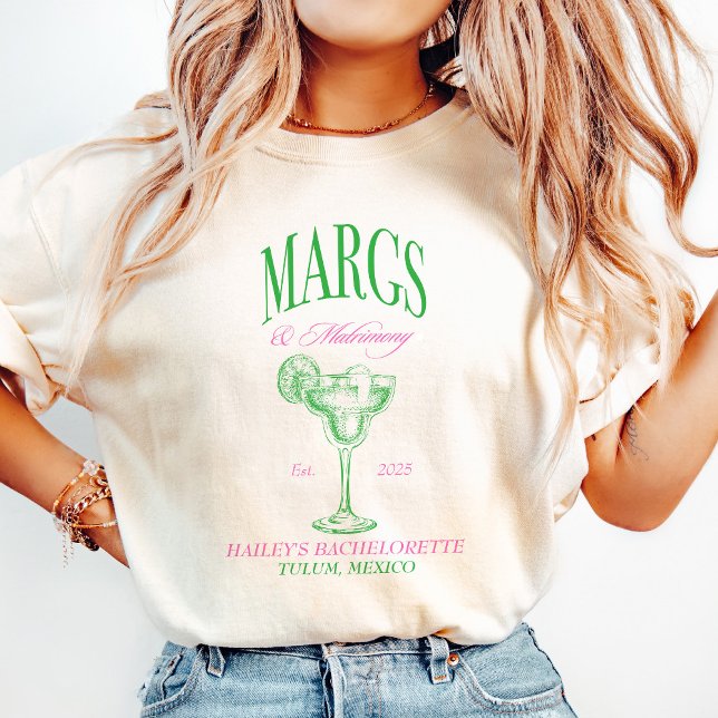 Camiseta Margs Matrimonio Personalizado Despedida de Solter (Margs Matrimony Personalized Bachelorette
Green Margs & Matrimony
Margarita Matrimony
Custom Bachelo)
