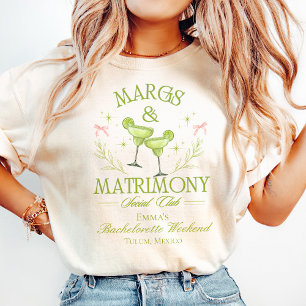 Camiseta Margs & Matrimony Personalizado Bachelorette Tshir