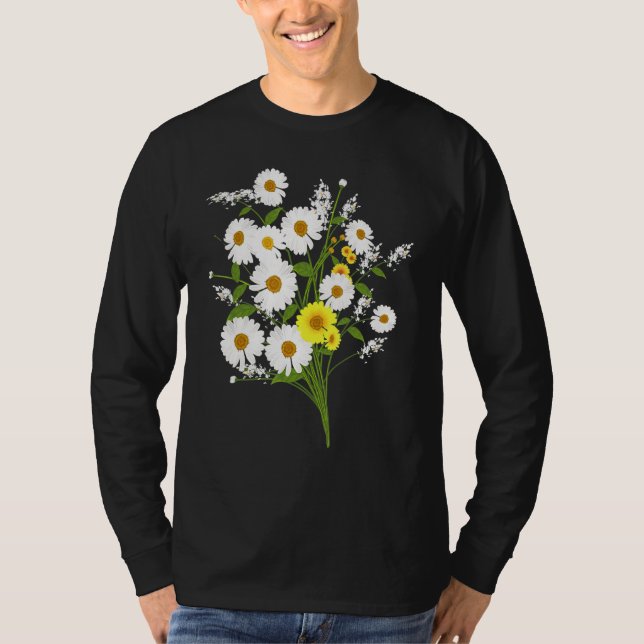 Camiseta Marguerites Daisy Spring Flower Daisies Plant Gard (Anverso)