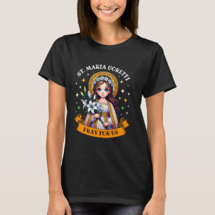 Camiseta Maria Goretti Lily santos santos católicos para C