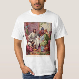 Camiseta Maria lava los pies de Jesús