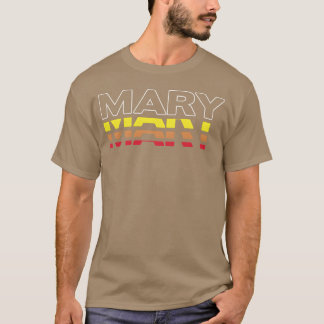 Camiseta María Nombre Divertido Vintage Atardecer Amiga Mar