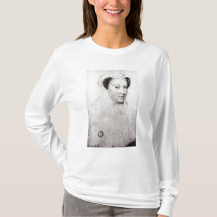 Camiseta Maria, reina de escocés en el luto blanco, 1560